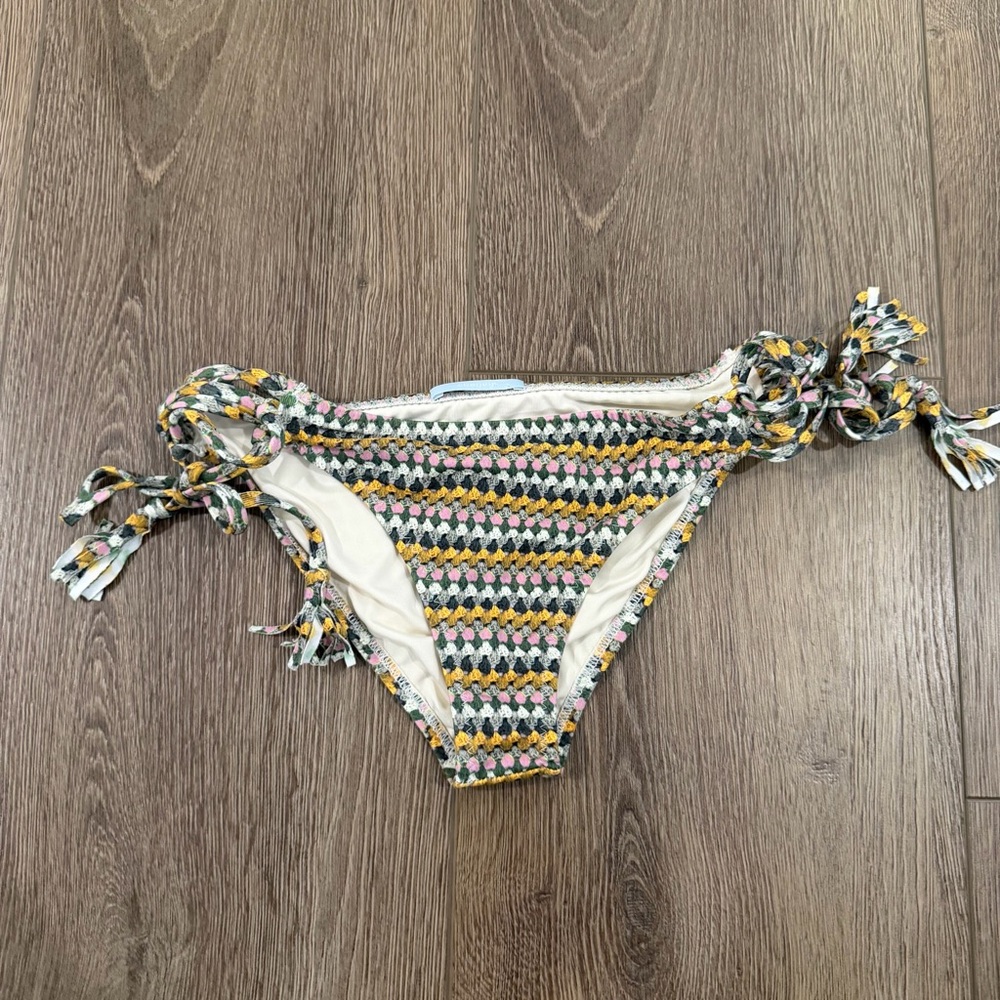 Eberjey Multicolor Striped Bikini Bottom S